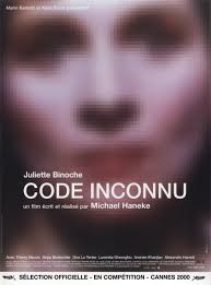 "Code Inconnu" film poster.